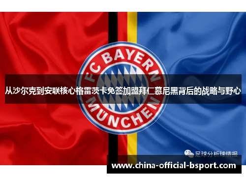 从沙尔克到安联核心格雷茨卡免签加盟拜仁慕尼黑背后的战略与野心 从沙尔克到安联核心格雷茨卡免签加盟拜仁慕尼黑背后的战略与野心